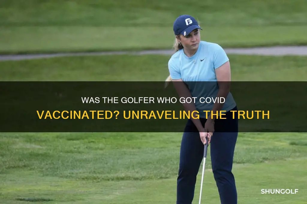 was the golfer who got covid vaccinated