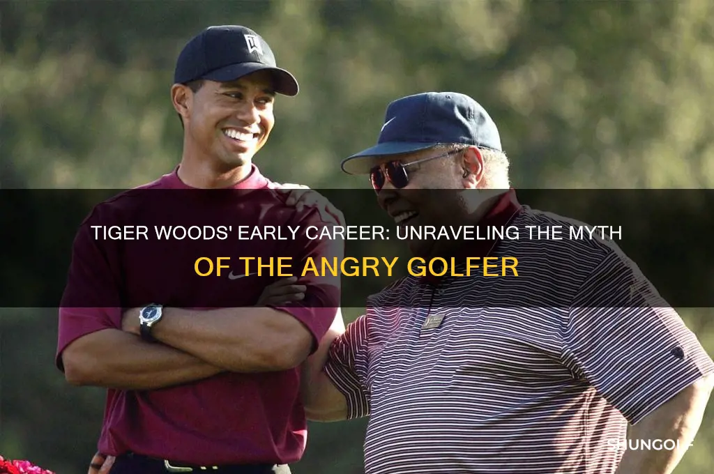 was tiger woods a angry golfer early in his career
