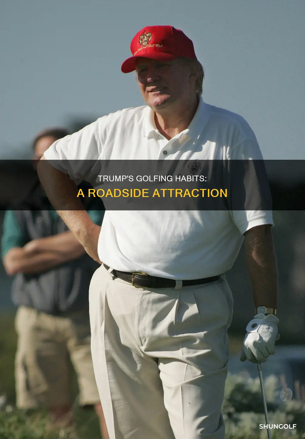 was trumo golfing during the raod