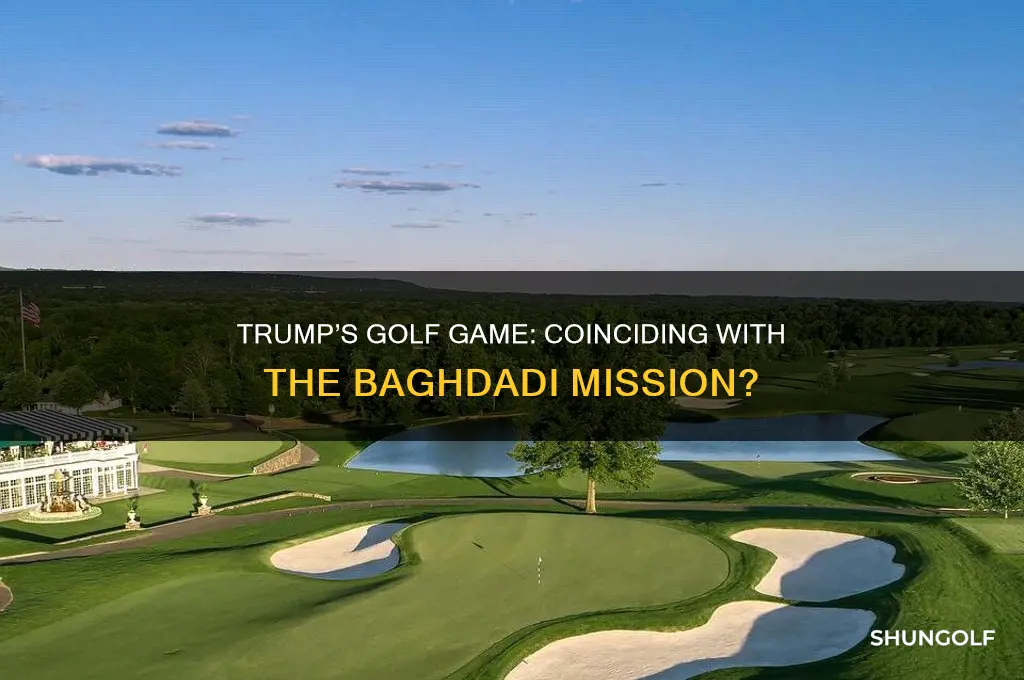 was trump golfing during the bagdadhi mission