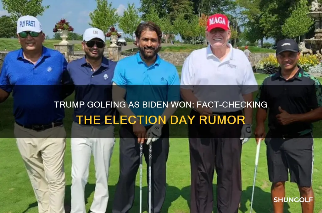was trump golfing when biden won