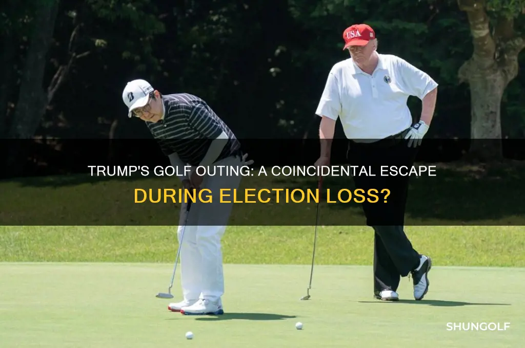 was trump golfing when he lost