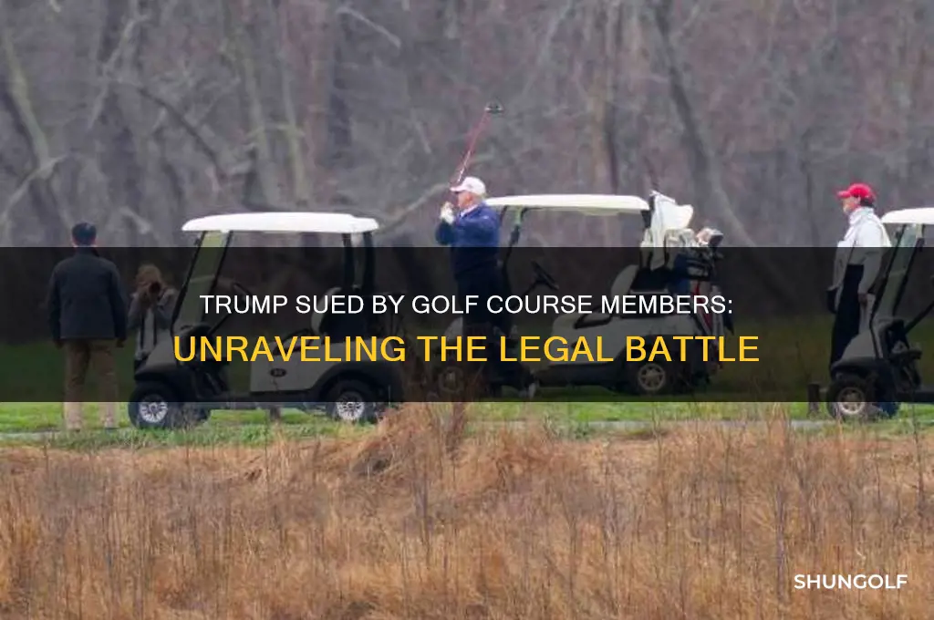 was trump sued by members of his golf course