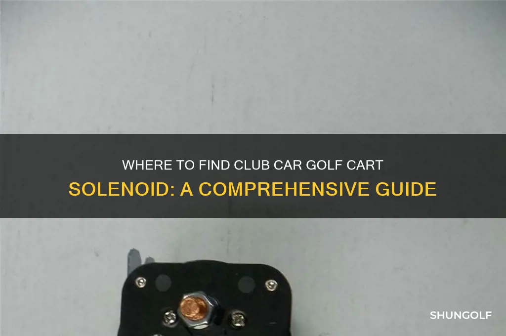 were can i find club car golf cart solenoid