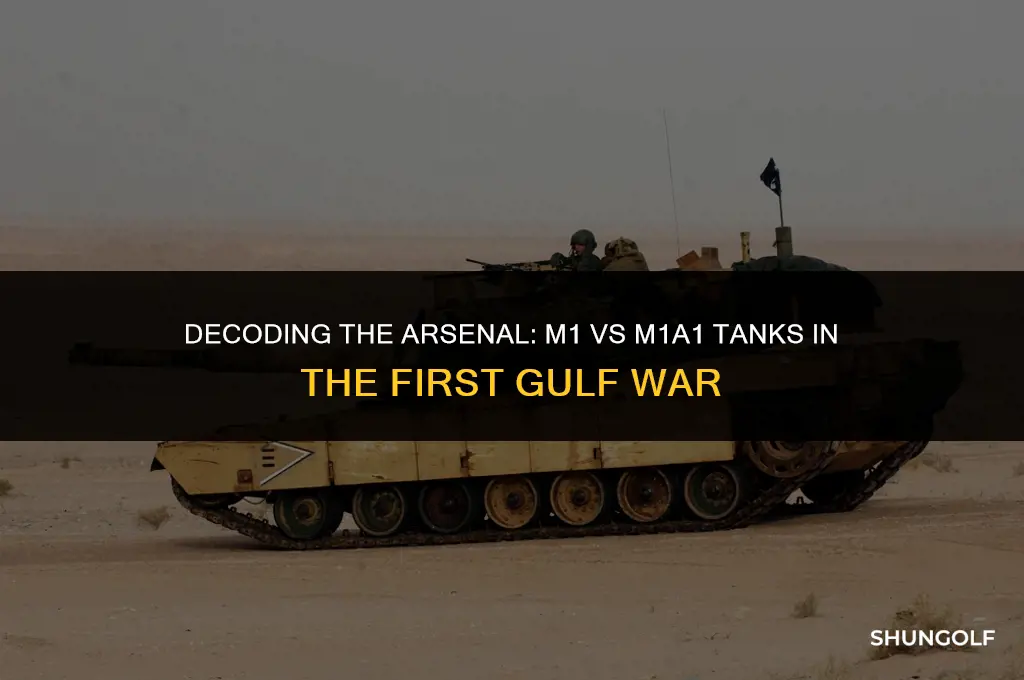 were m1s or m1a1s used during the first golf war