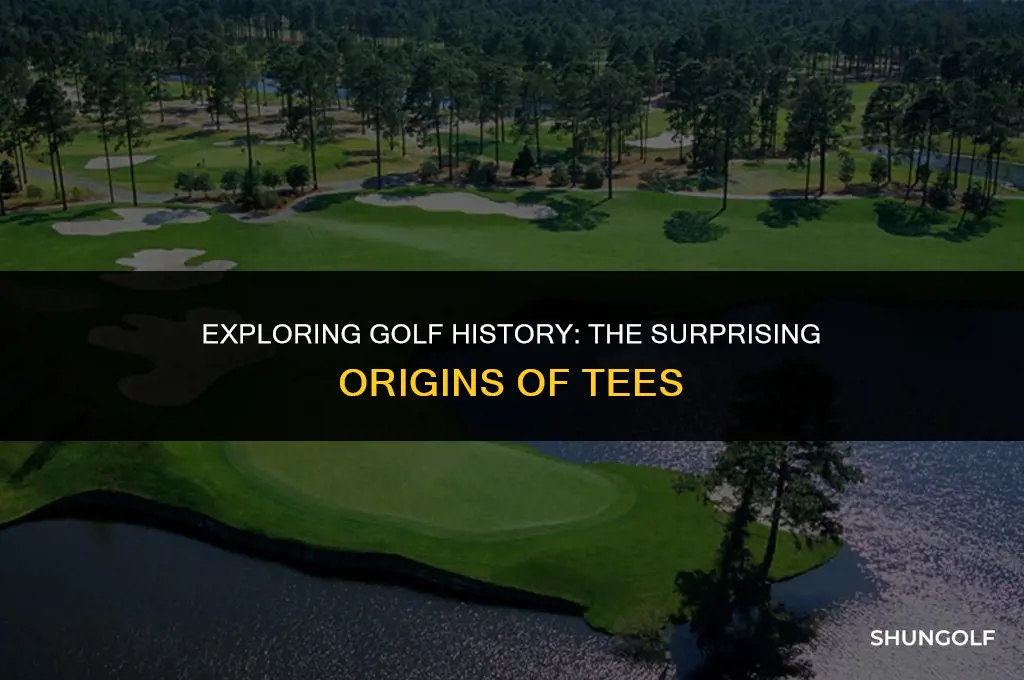 were mounda of sand used as golf tees