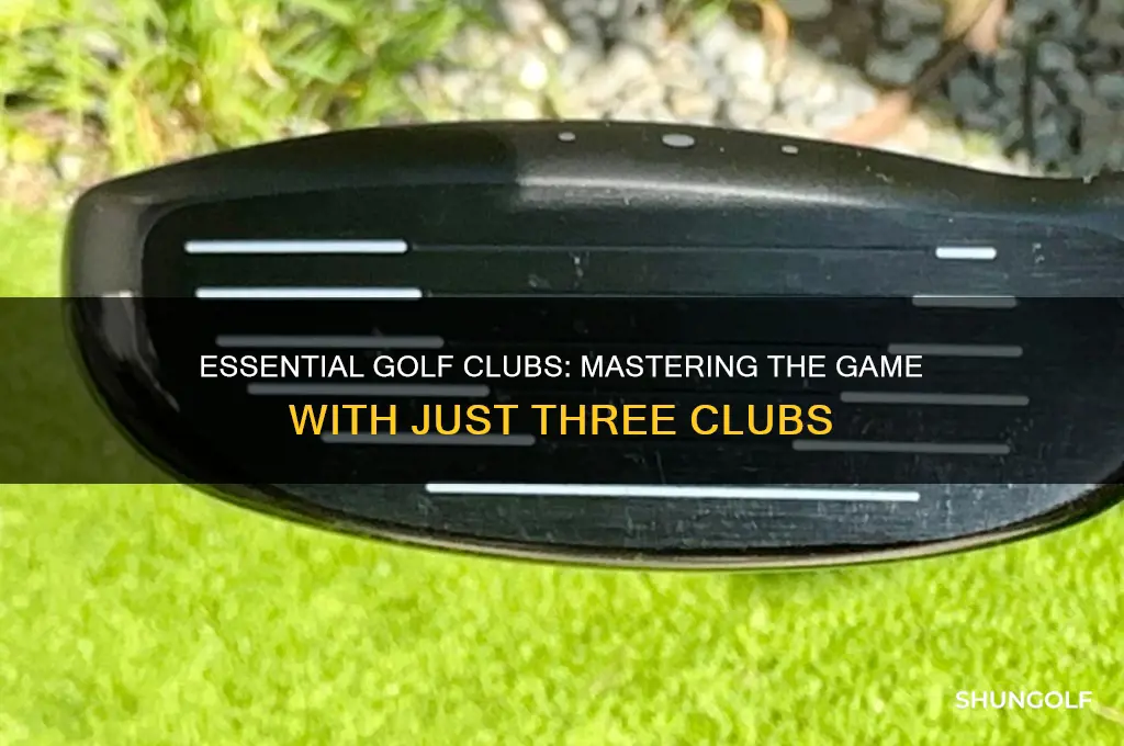what 3 clubs for golf