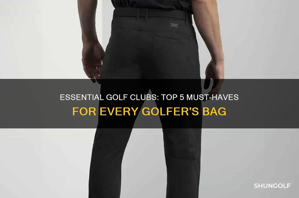 what 5 golf clubs do i need