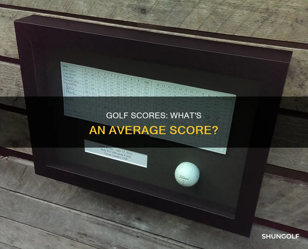 what a average golf score
