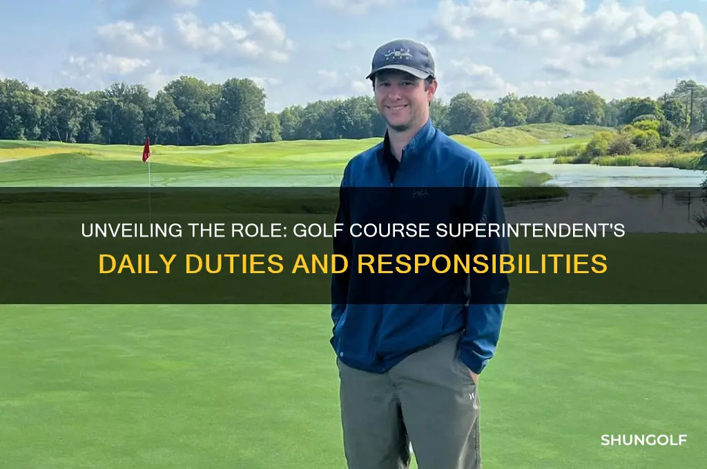 what a golf course superintendent does