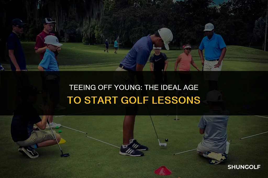 what age do golf lessons start