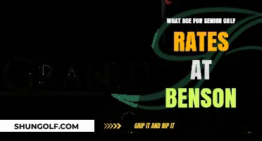 Senior Golf Rates at Benson: Age Requirements and Benefits