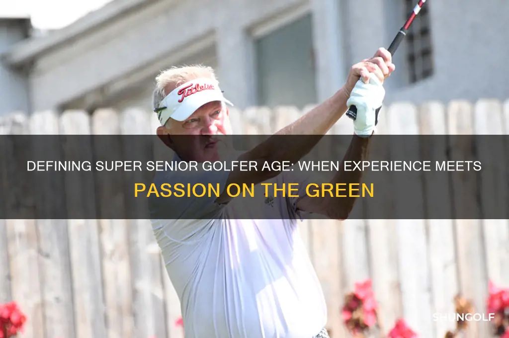 what age is a super senior golfer
