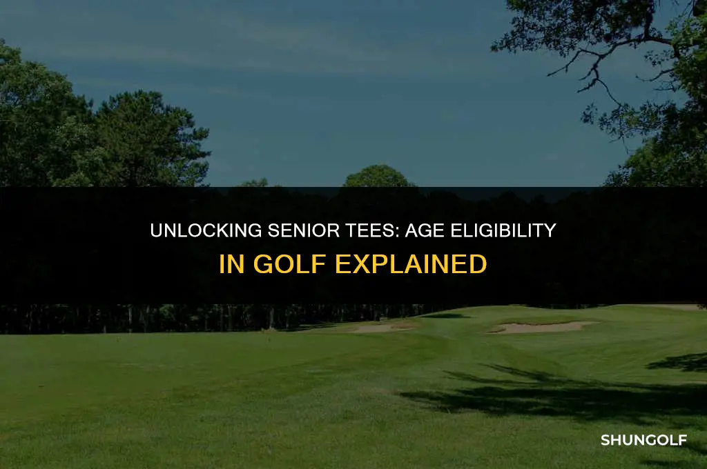 what age is eligible to use senior tees in golf