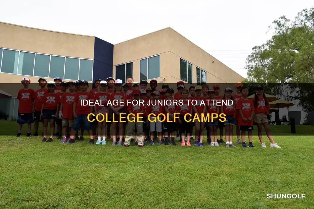 what age should junior go to college golf camps