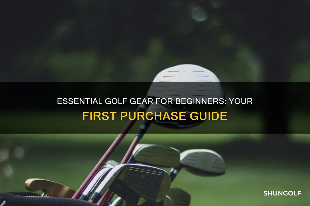 what ahould a beginner golf buy first
