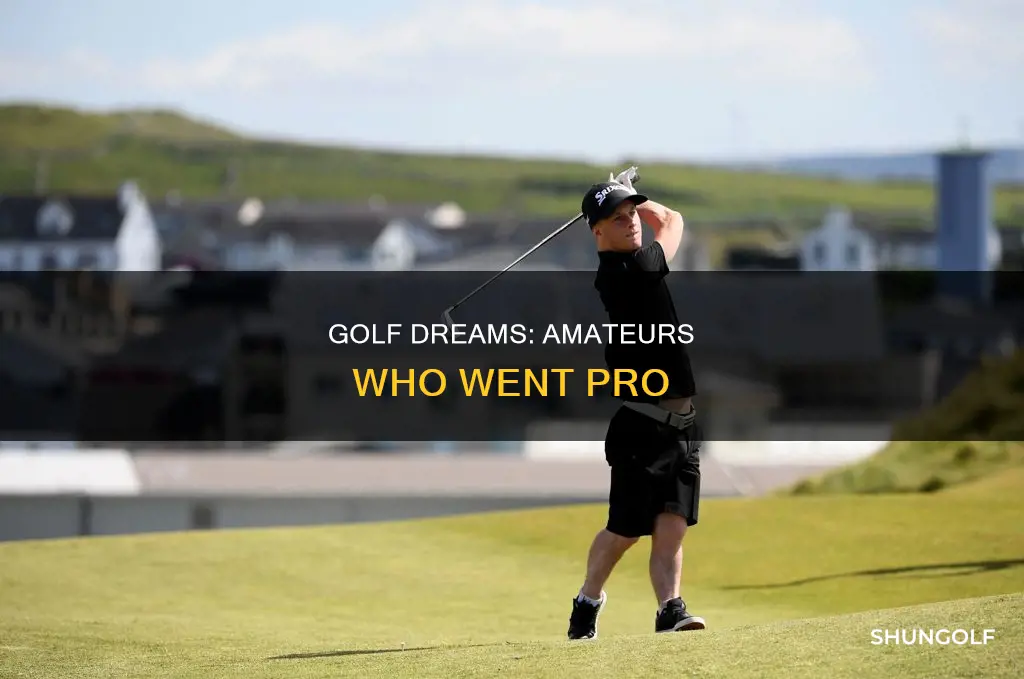 what amateur players went pro golf