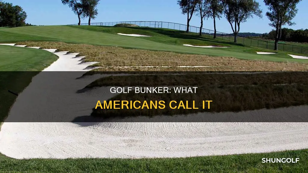 what americans call a golf bunker