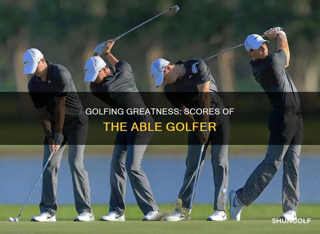 what an able golfer might shoot