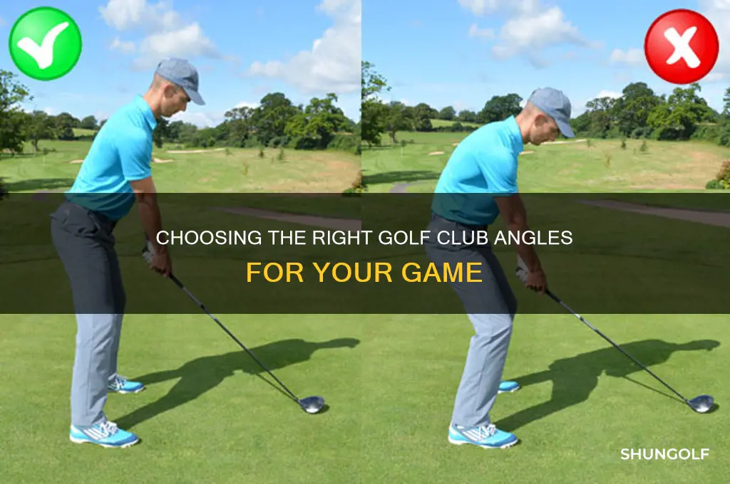 what angle golf clubs do i need