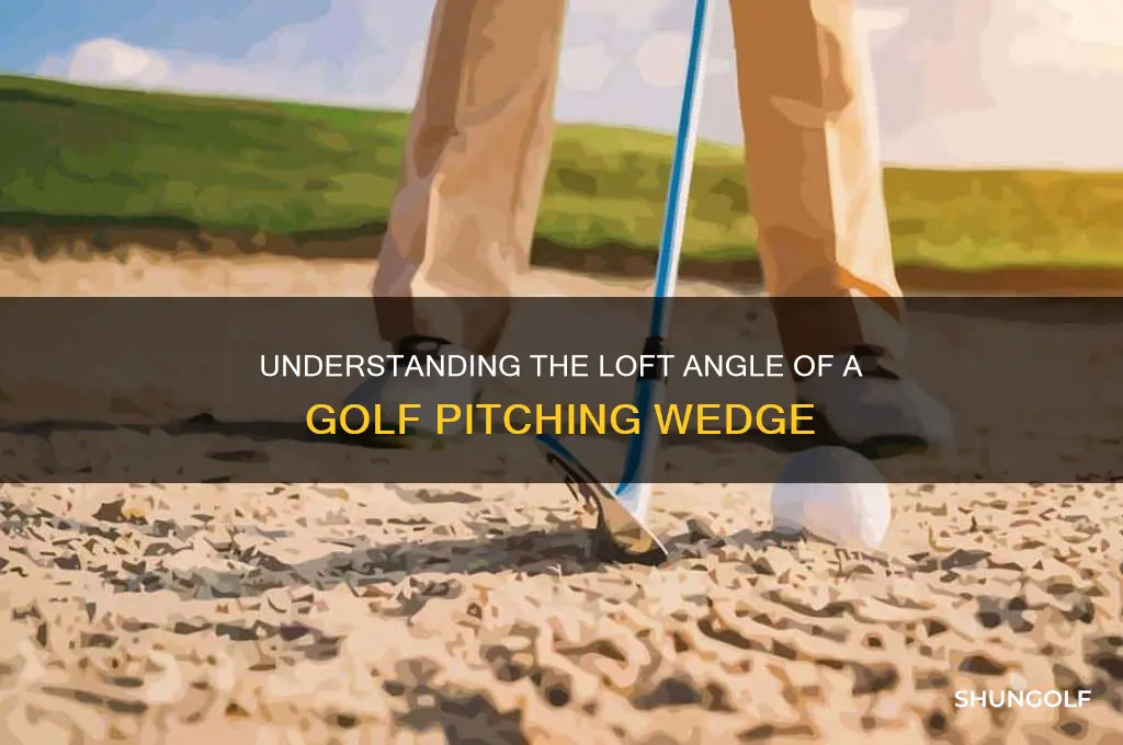 what angle is a pitching wedge in golf
