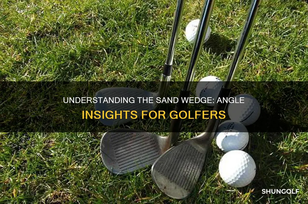 what angle is a sand wedge in golf