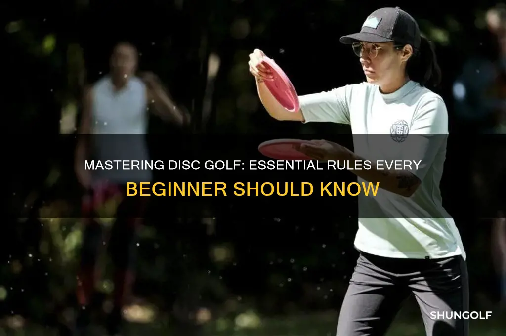 what are 3 rules of frisbee golf