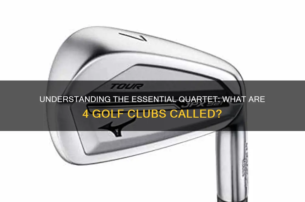 what are 4 golf clubs called