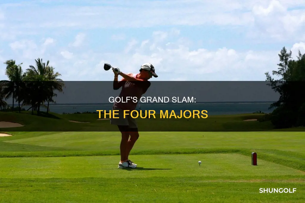 what are 4 majors in golf