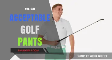 Golf Pants: What's Acceptable to Wear?
