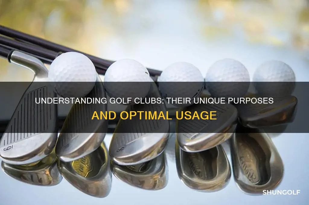 what are all golf clubs used for