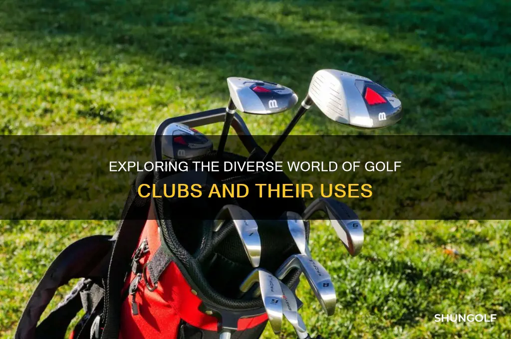 what are all the different types of golf clubs