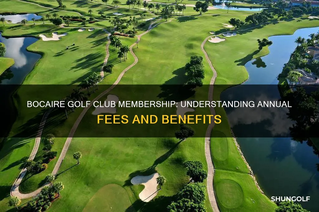 what are annual fees at bocaire golf club membership