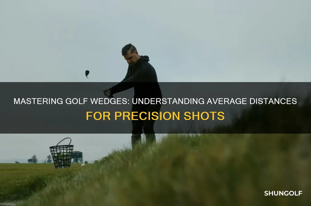 what are average distance for golf wedges