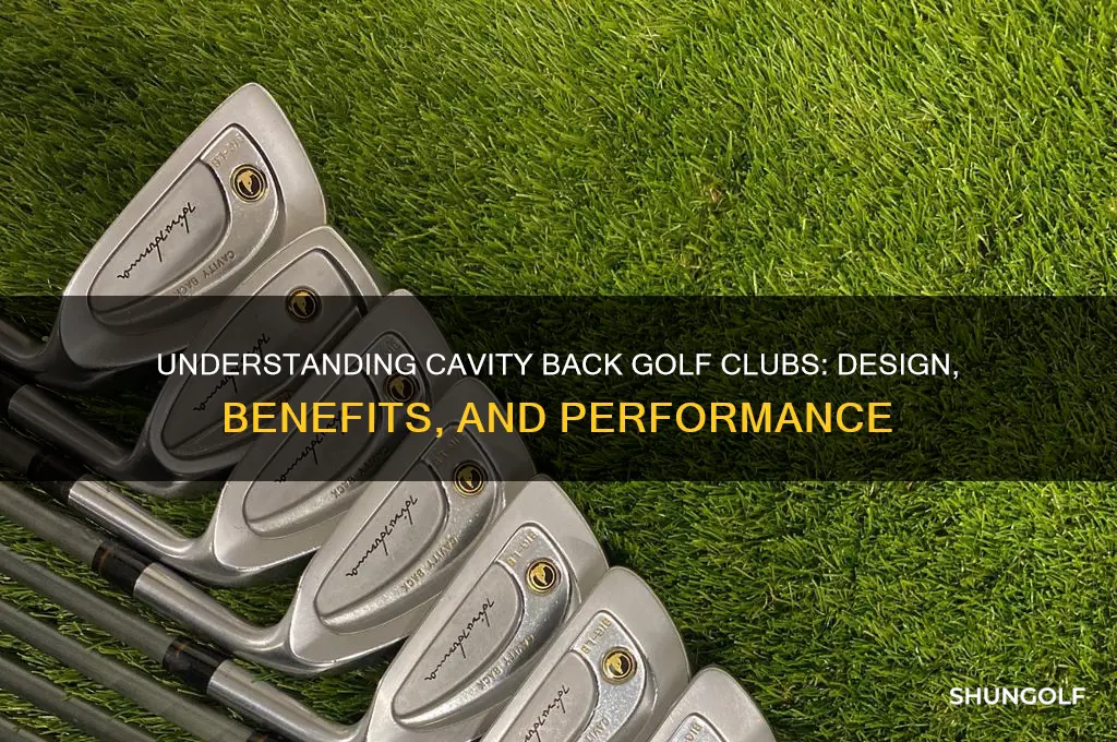 what are cavity back golf clubs