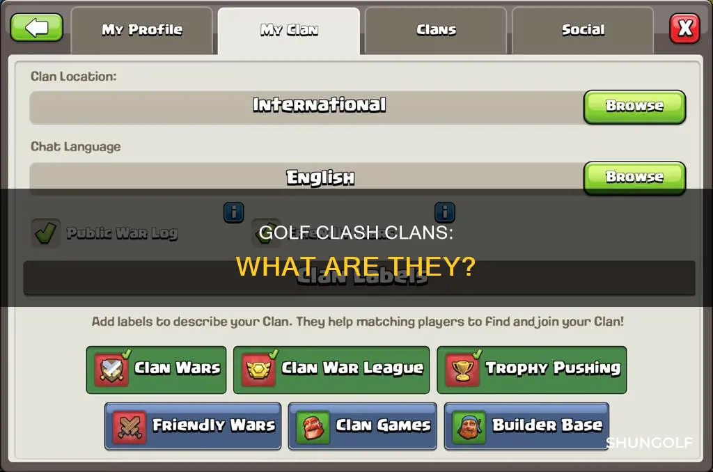 what are clans in golf clash