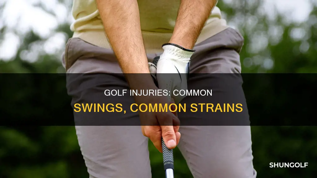 what are common golf injuries