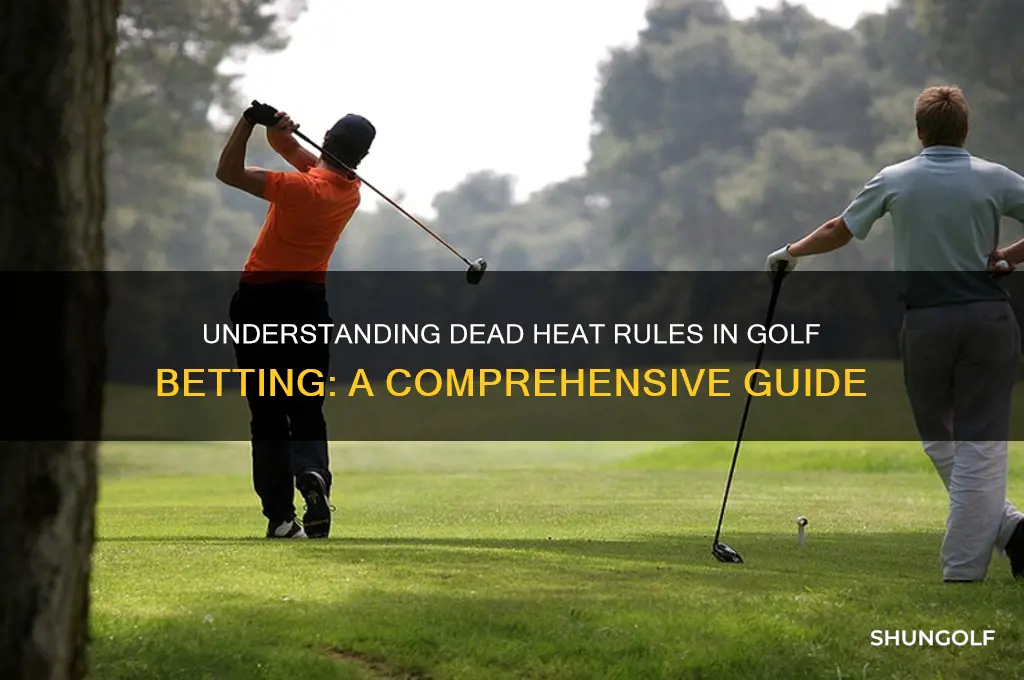 what are dead heat rules in golf betting