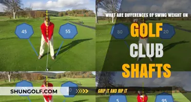 Understanding Swing Weight Differences in Golf Club Shafts