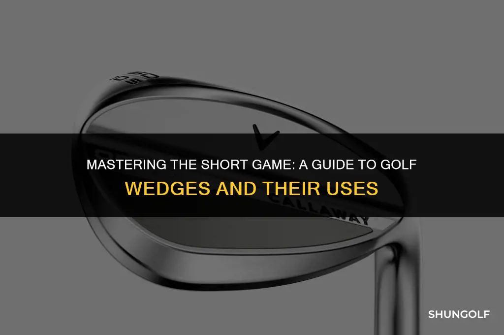 what are different golf wedges used for
