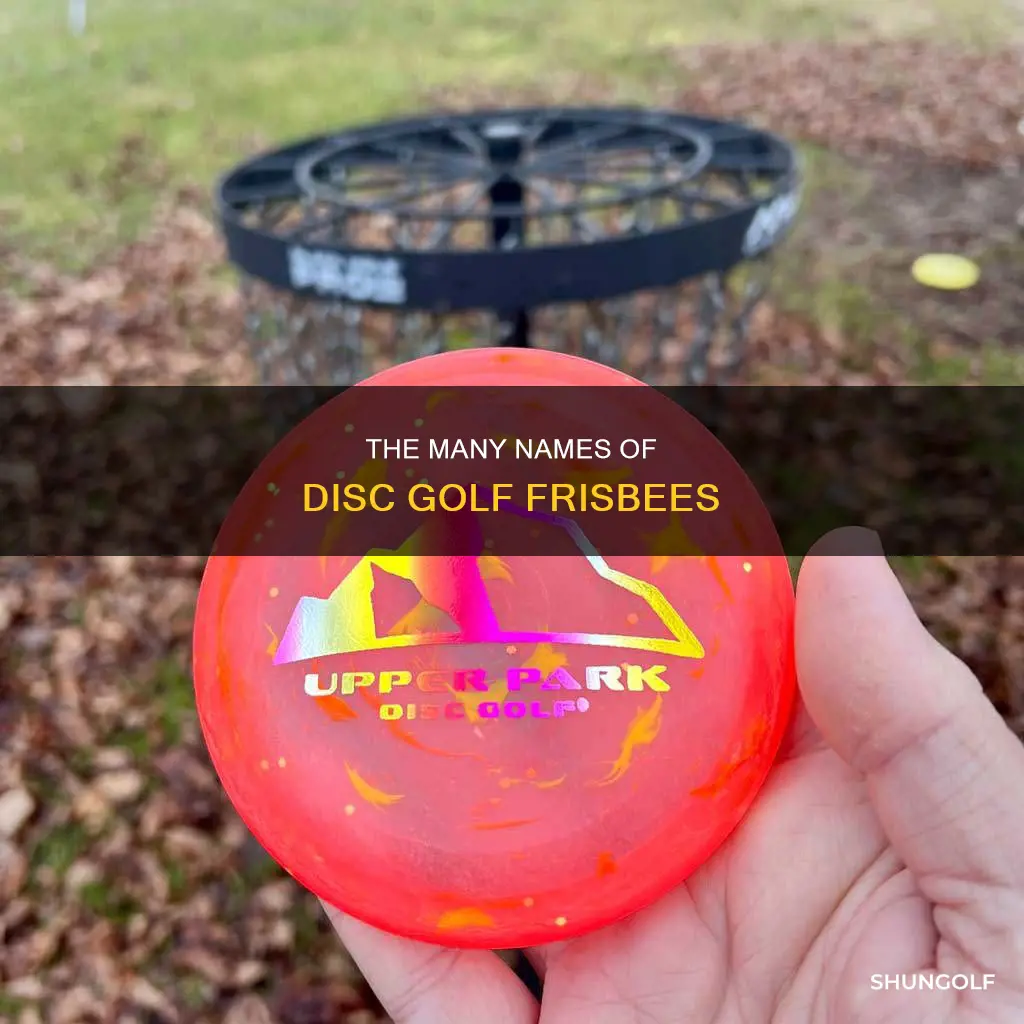 what are disk golf frisbees called