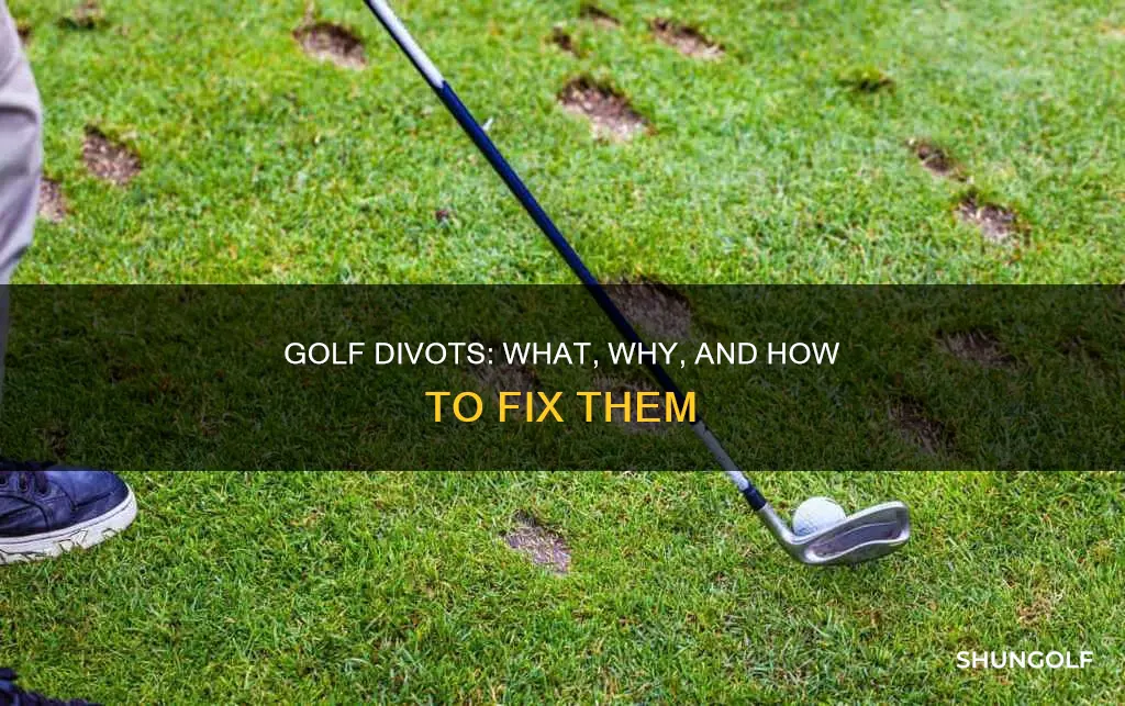 what are divots in golf