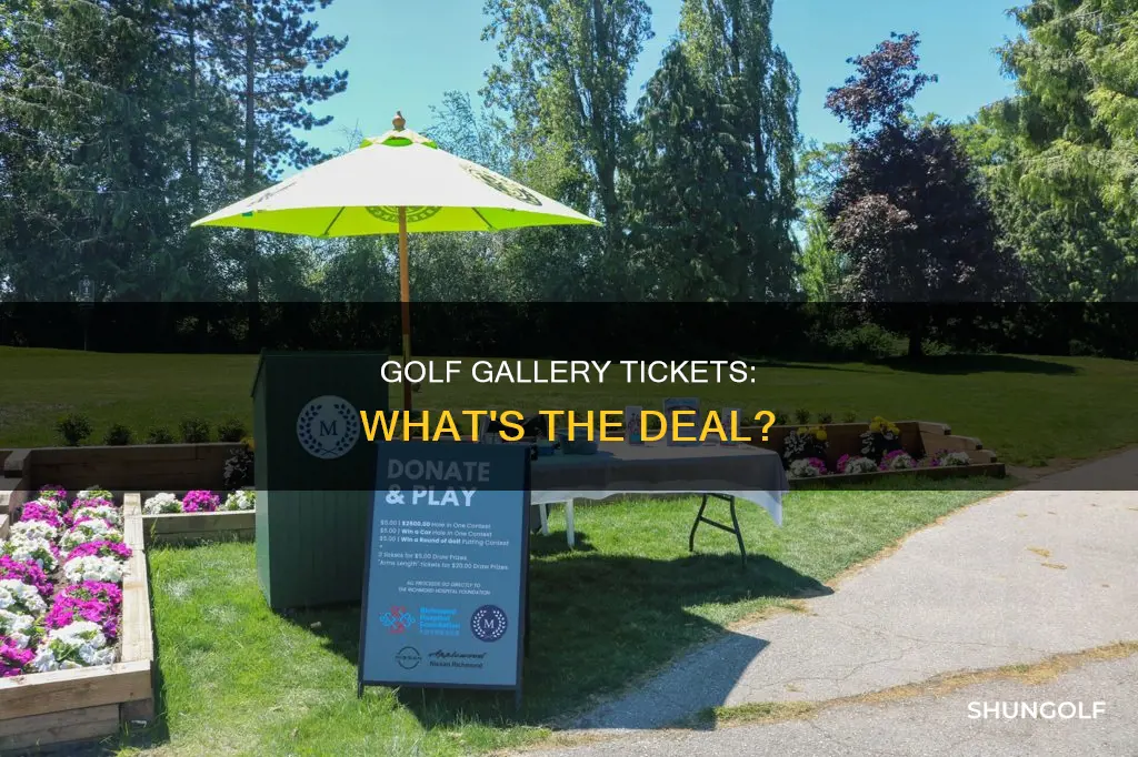 what are gallery tickets for golf