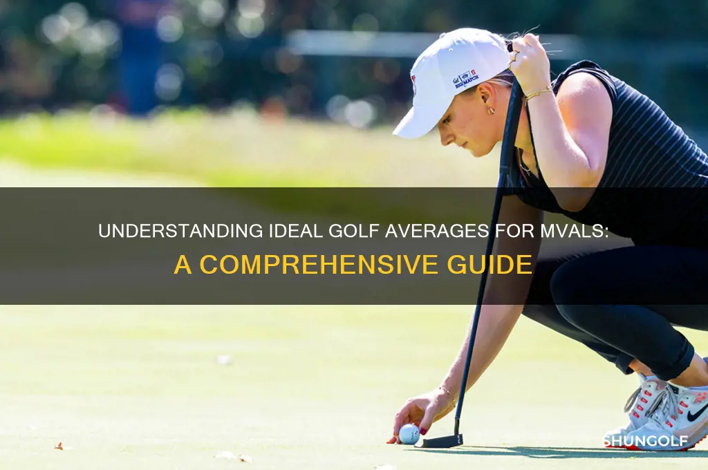what are god golf averages for mvals