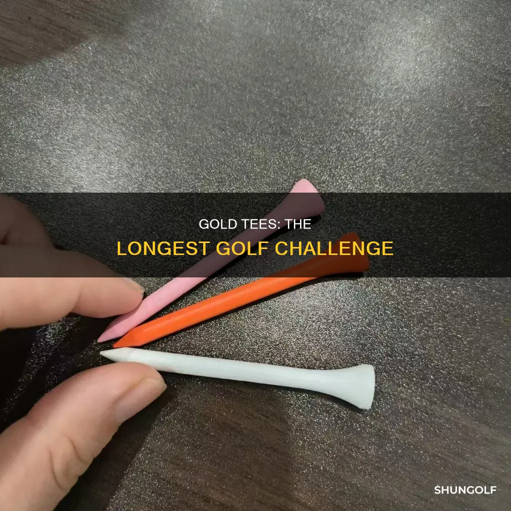what are gold tees in golf