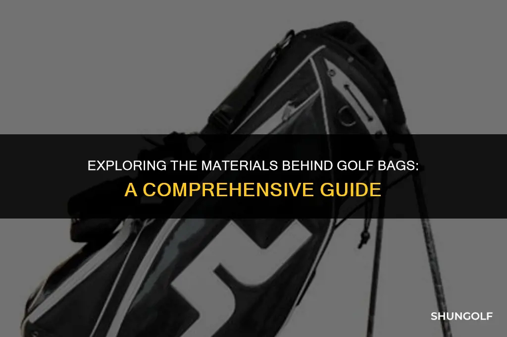 what are golf bags made from
