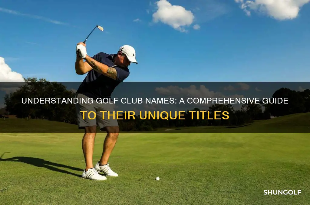 what are golf clubs claled