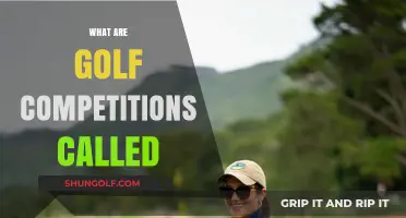 Golf Competitions: What Are They Named?