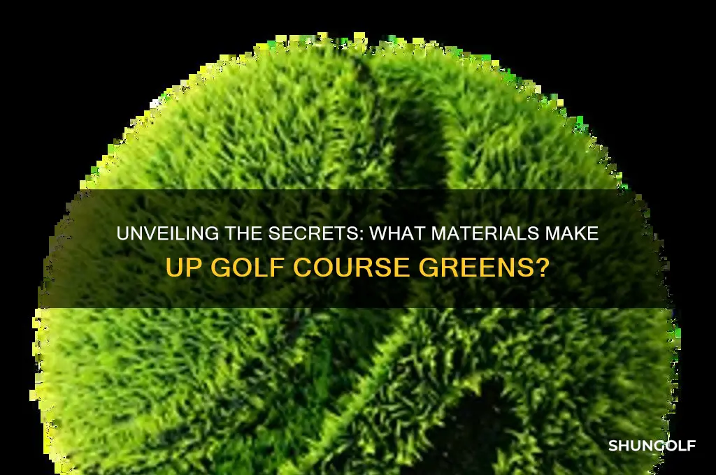 what are golf course greens made of