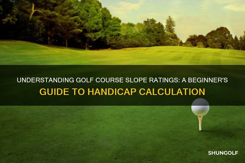 what are golf course slope ratings